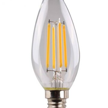 Chandelier bulb. C35 LED white light