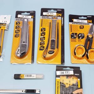Snap Of Blade Knives, Electrician Scissors, Tapes, Precision Screwdriver set, Wire stripers